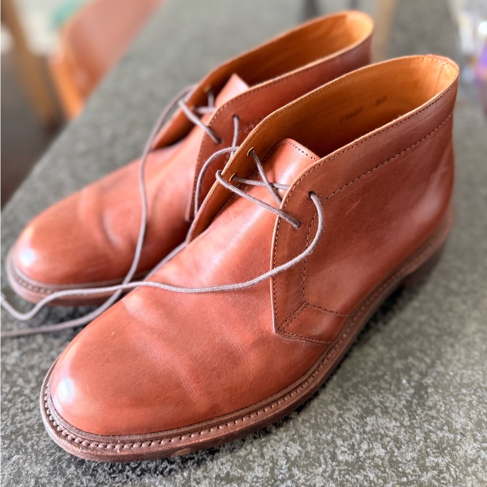 J. Crew Brown Chukka Boots Leather Classic